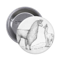 Mama Llama and Cria Pins