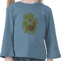 Maman #1 (fleur jaune) t-shirts