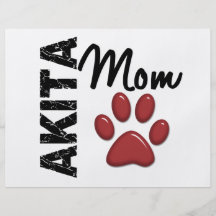 Maman 2 d'Akita Prospectus Personnalisés