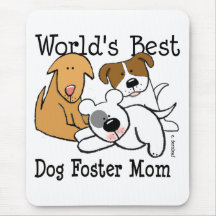 Maman adoptive du meilleur chien du monde tapis de souris