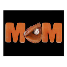 Maman de base-ball cartes postales