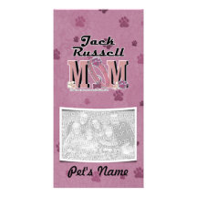 MAMAN de Jack Russell Cartes De Vœux Avec Photo