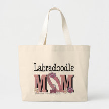 MAMAN de LabraDoodle Sacs De Toile