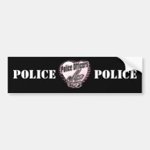 Maman de policiers autocollant pour voiture