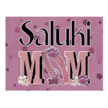 MAMAN de Saluki Cartes Postales