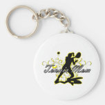Maman de tennis (silhouette) .png porte-clés