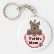 Maman de Yorkie Porte-clefs