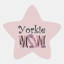 MAMAN de Yorkie Stickers En Étoile