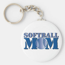 Maman du base-ball porte-clef