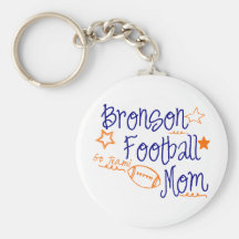Maman du football de Bronson Porte-clé