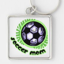 Maman du football porte-clef