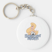 Maman du football porte-clefs
