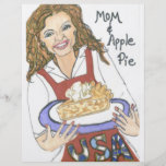 Maman et tarte aux pommes prospectus en couleur