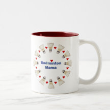 Maman Hearts de badminton Tasse À Café