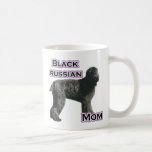 Maman noire 4 de Terrier de Russe Mugs À Café