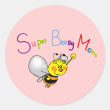 Maman superbe de Beesy Autocollant Rond