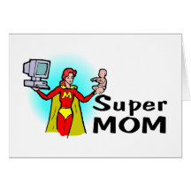 Maman superbe (d'entreprise) carte de vœux