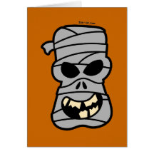 Maman vilaine de Halloween Cartes De Vœux