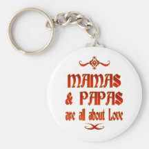 Mamas and Papas are Love Keychains