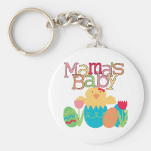 Mama's Baby - Girl Chick Easter T-shirts and Gifts Key Chains