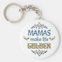 Mamas Make Life Golden Keychains