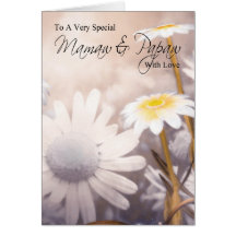 Mamaw & Papaw - Grandparents Day Card - Daisies