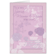 Mamaw & Papaw, Grandparents Day Card - Pink, Butte
