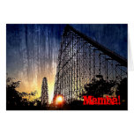 Mamba Rollercoaster World's of Fun Kansas City Greeting Cards
