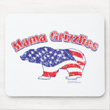 Mamma-Grizzly-Distressed Mousepads