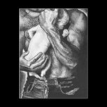 man and baby postcards