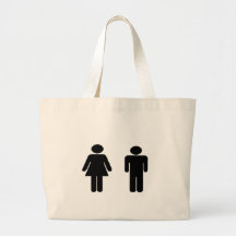 Man and Woman Items Tote Bags