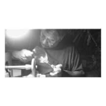 Man At Work Picture Card