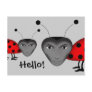 Man bugs postcard