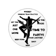 Man cave bar clock