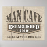 Man Cave Poster - EST 2010