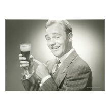 Man Drinking Announcements