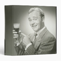 Man Drinking Binder