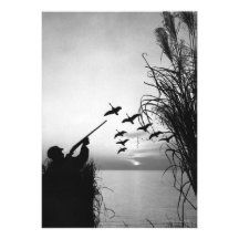Man Duck Hunting Announcement