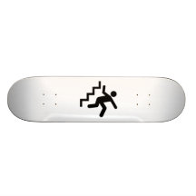 Man Falling Down the Stairs Skate Board Decks