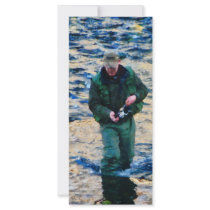 Man Fishing Rack Card