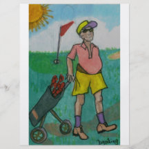 Man Golf Flyer Design
