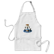 Man Holding Aprons
