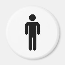 Man icon refrigerator magnets