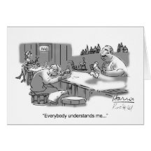 Man In A Bar Greeting Card