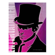 Man in a Top Hat Post Card