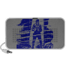 Man in Doorway Travelling Speaker