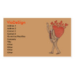 Man in Love Business Card Template