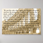 Man in the Arena ~Theodore Roosevelt Print