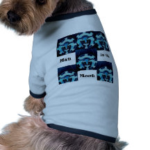Man in the Moon - Designer CricketDiane Stuff Dog T-shirt