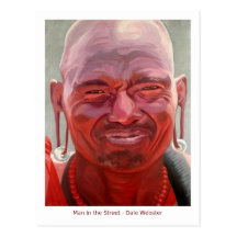 Man In The Street by Dale Webster Post Card
